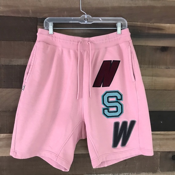 pink nike sweat shorts mens